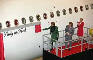 Princess Diana at the naming ceremony of the new Virgin Atlantic A340 Airbus named ' Princess Diana at the naming ceremony of the new Virgin Atlantic A340 Airbus named '