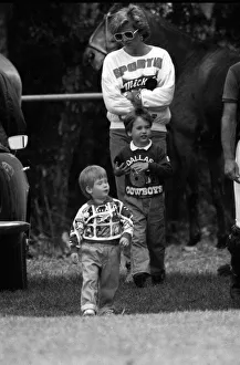 Princess Diana with Prince Harry and Prince William at the Polo 11/05/1987 Princess Diana with Prince Harry and Prince William at the Polo 11/05/1987