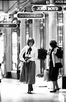 Princess Diana out shopping in London October 1982 Princess Diana out shopping in London October 1982