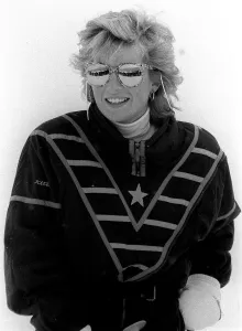 Princess Diana on skiing holiday in Klosters Switzerland, March 1988 Princess Diana on skiing holiday in Klosters Switzerland, March 1988