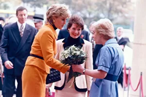 Images Dated 7th November 1995: Princess Diana visits Merseyside, Tuesday 7th November 1995