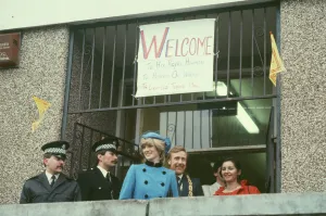 Princess Diana visits the people of Easterhouse in Glasgow. Scotland Princess Diana visits the people of Easterhouse in Glasgow. Scotland