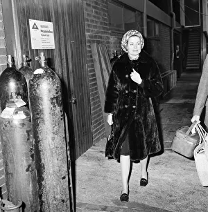 Princess Grace of Monaco at Heathrow Airport en route from America to Paris Princess Grace of Monaco at Heathrow Airport en route from America to Paris