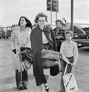Princess Grace of Monaco at Heathrow Airport after flying from from Nice with her Princess Grace of Monaco at Heathrow Airport after flying from from Nice with her