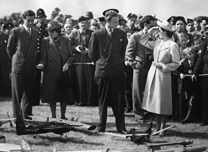 Princess Margaret attends the competition for the Queens cup for model aircraft at Princess Margaret attends the competition for the Queens cup for model aircraft at