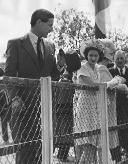Princess Margaret and Group Captain Peter Townsend, photographed at Kimberley during Princess Margaret and Group Captain Peter Townsend, photographed at Kimberley during