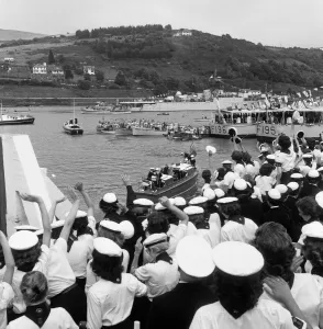 Princess Margaret visits Britannia Royal Naval College, Dartmouth. 29th July 1960 Princess Margaret visits Britannia Royal Naval College, Dartmouth. 29th July 1960