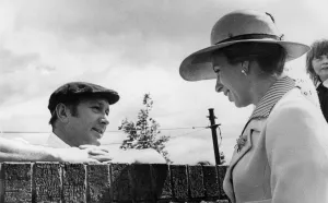 The Princess Royal, seen here enjoying an over the wall chat with a Washington resident The Princess Royal, seen here enjoying an over the wall chat with a Washington resident