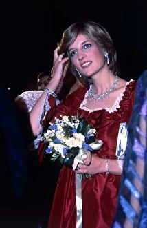 Images Dated 4th March 1982: Princess of Wales attends a royal gala performance of The night of Knights at