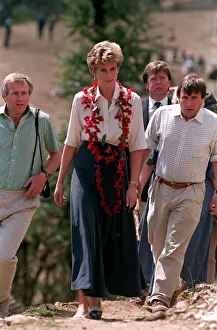PRINCESS OF WALES DURING VISIT TO NEPAL - MARCH 1993 PRINCESS OF WALES DURING VISIT TO NEPAL - MARCH 1993