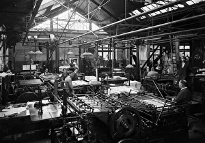 The print room at King and Hutchings Uxbridge. Circa 1929 The print room at King and Hutchings Uxbridge. Circa 1929