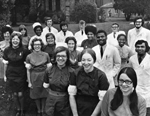 Prize winning students at Rubery Hill Hospital, Birmingham, including front left to right Prize winning students at Rubery Hill Hospital, Birmingham, including front left to right