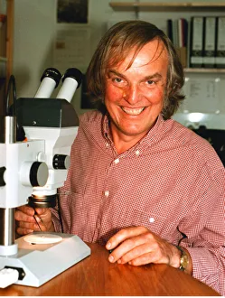 Professor Colin Pillinger with a sample of the Meteorite from Mars The first potentially Professor Colin Pillinger with a sample of the Meteorite from Mars The first potentially
