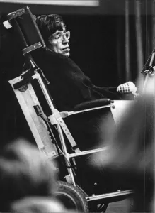 Professor Stephen Hawking at Darwin Lecture, Cambridge January 1991 Professor Stephen Hawking at Darwin Lecture, Cambridge January 1991