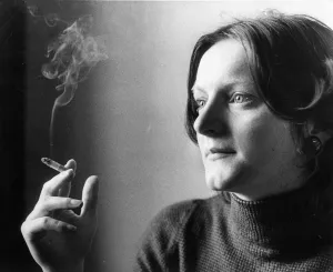 Psychology student Adrianne Little smoking a cigarette Psychology student Adrianne Little smoking a cigarette