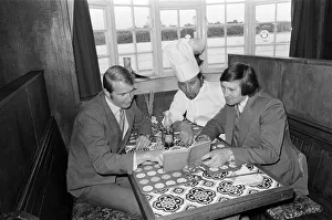 Pub landlords in Appleton Wiske, North Yorkshire, learn Russian. 1972 Pub landlords in Appleton Wiske, North Yorkshire, learn Russian. 1972
