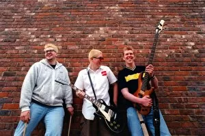 Images Dated 11th June 1998: Punk band Bleed (left to right) Drummer Andrew Duncan