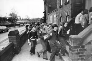 A pupil gives the thumbs up as the doors open again at West Jesmond School A pupil gives the thumbs up as the doors open again at West Jesmond School