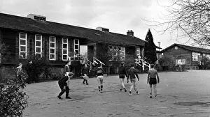 Pupils in the playground at City of Coventry Boarding School in Cleobury Mortimer Pupils in the playground at City of Coventry Boarding School in Cleobury Mortimer