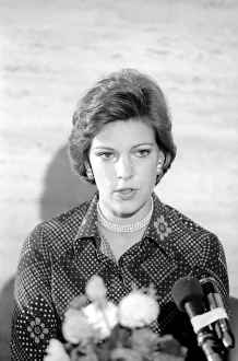 Queen Anne Marie of Greece makes an appeal for Cyprus Refugees. October 1974 S74-5874 Queen Anne Marie of Greece makes an appeal for Cyprus Refugees. October 1974 S74-5874