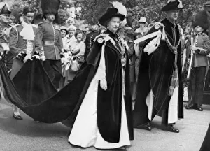 Queen Elizabeth II and The Duke of Edinburgh at the Garter ceremony Windsor Queen Elizabeth II and The Duke of Edinburgh at the Garter ceremony Windsor
