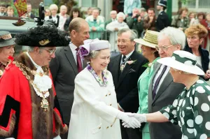 Queen Elizabeth II and Prince Philip, Duke of Edinburgh at Centenary Square, Birmingham Queen Elizabeth II and Prince Philip, Duke of Edinburgh at Centenary Square, Birmingham