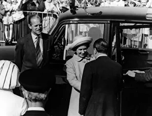 Queen Elizabeth II and Prince Philip, Duke of Edinburgh in Liverpool during the Silver Queen Elizabeth II and Prince Philip, Duke of Edinburgh in Liverpool during the Silver