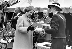 Queen Elizabeth II and Prince Philip officially open the Kielder Reservoir, Kielder Water Queen Elizabeth II and Prince Philip officially open the Kielder Reservoir, Kielder Water