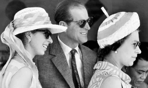 Queen Elizabeth II, Prince Philip and Princess Anne, Friday 26th February 1972 Queen Elizabeth II, Prince Philip and Princess Anne, Friday 26th February 1972