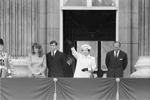Queen Elizabeth II and Prince Philip on the Queen's 60th Birthday celebrations with Queen Elizabeth II and Prince Philip on the Queen's 60th Birthday celebrations with