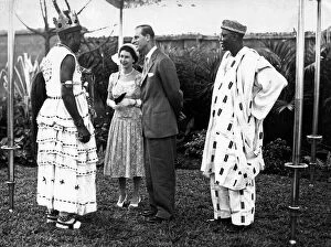Enugu Collection: Queen Elizabeth II and Prince Philip on the Royal Tour of Nigeria