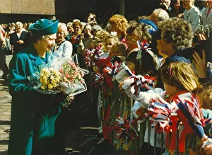 Queen Elizabeth II and Prince Philip visit the North East 18 May 1993 - The Queen at Queen Elizabeth II and Prince Philip visit the North East 18 May 1993 - The Queen at