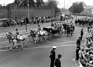 Queen Elizabeth II and Prince Philip visiting Wales during the silver jubilee tour Queen Elizabeth II and Prince Philip visiting Wales during the silver jubilee tour