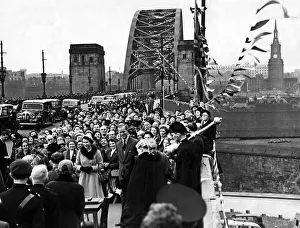 Queen Elizabeth II with Prince Philip are welcomed to Gateshead with the majestic Queen Elizabeth II with Prince Philip are welcomed to Gateshead with the majestic