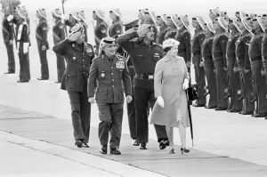 Queen Elizabeth II visits the Martyrs Memorial in Amman, Jordan Queen Elizabeth II visits the Martyrs Memorial in Amman, Jordan