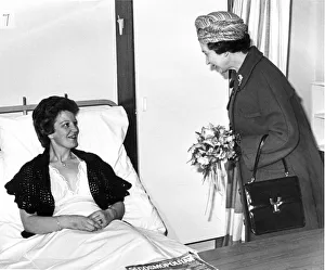 Queen Elizabeth II visits a patient at Arrowe Park Hospital, Arrowe Park Queen Elizabeth II visits a patient at Arrowe Park Hospital, Arrowe Park