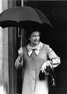 Images Dated 22nd June 1982: Queen Elizabeth II visits Prince Charles and Princess Diana at St