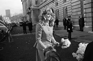Queen Elizabeth II's 60th Birthday. Pictured, Sarah Ferguson outside Buckingham Queen Elizabeth II's 60th Birthday. Pictured, Sarah Ferguson outside Buckingham
