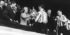 Queen Elizabeth and King George VI May 1937 presenting the FA cup to Queen Elizabeth and King George VI May 1937 presenting the FA cup to