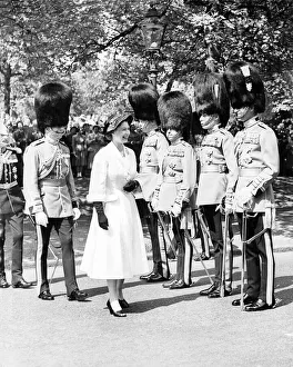 Queen Elizabeth ll Inspecting Guards May 1956 With the Duke of Gloucester the Queen Queen Elizabeth ll Inspecting Guards May 1956 With the Duke of Gloucester the Queen