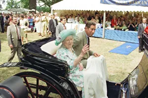 Queen Elizabeth The Queen Mother and Prince Charles, Prince of Wales at Sandringham Queen Elizabeth The Queen Mother and Prince Charles, Prince of Wales at Sandringham