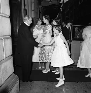 Queen Ingrid of Denmark pays a private visit to the Royal Opera House, Covent Garden Queen Ingrid of Denmark pays a private visit to the Royal Opera House, Covent Garden