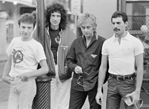 Images Dated 21st September 1981: Queen Left to Right John Deacon, Brian May, Roger Taylor