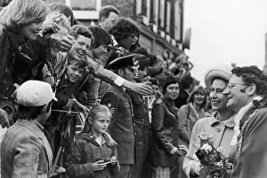 The Queen and mayor of Stockton seen here meeting the crowds gathered to greet the Queen The Queen and mayor of Stockton seen here meeting the crowds gathered to greet the Queen