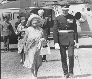 Images Dated 1st June 1979: Queen Mother arriving at Wells in 1979