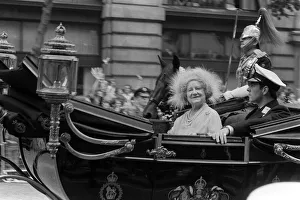 Queen Mother and Duke Of York in carriage July 1881 on the way to Prince Charles Queen Mother and Duke Of York in carriage July 1881 on the way to Prince Charles