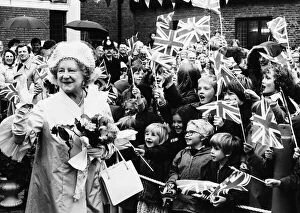 Images Dated 11th July 1980: Queen Mother at Sandwich in Kent where she ended her tour of the Cinque Ports with a