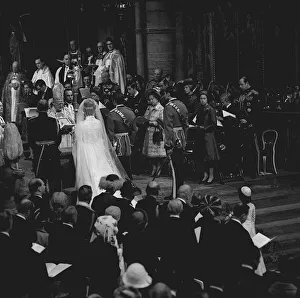 Queen Mother at the Wedding of Princess Anne and Mark Philips November 1973 Queen Mother at the Wedding of Princess Anne and Mark Philips November 1973