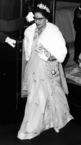 Queen of Nepal Queen Ratna - Oct 1960 arriving at the Covent Garden Opera House Queen of Nepal Queen Ratna - Oct 1960 arriving at the Covent Garden Opera House