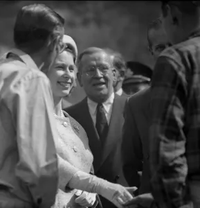 The Queen and Prince Philip meet miners at Shefferville Iron Mine during her tour of The Queen and Prince Philip meet miners at Shefferville Iron Mine during her tour of